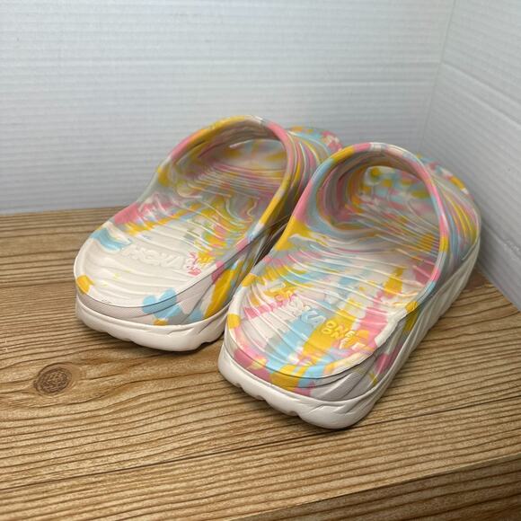 Hoka One One x Free People Ora Recovery Slide Luna Marbled Sandals Mens 10 main image 7